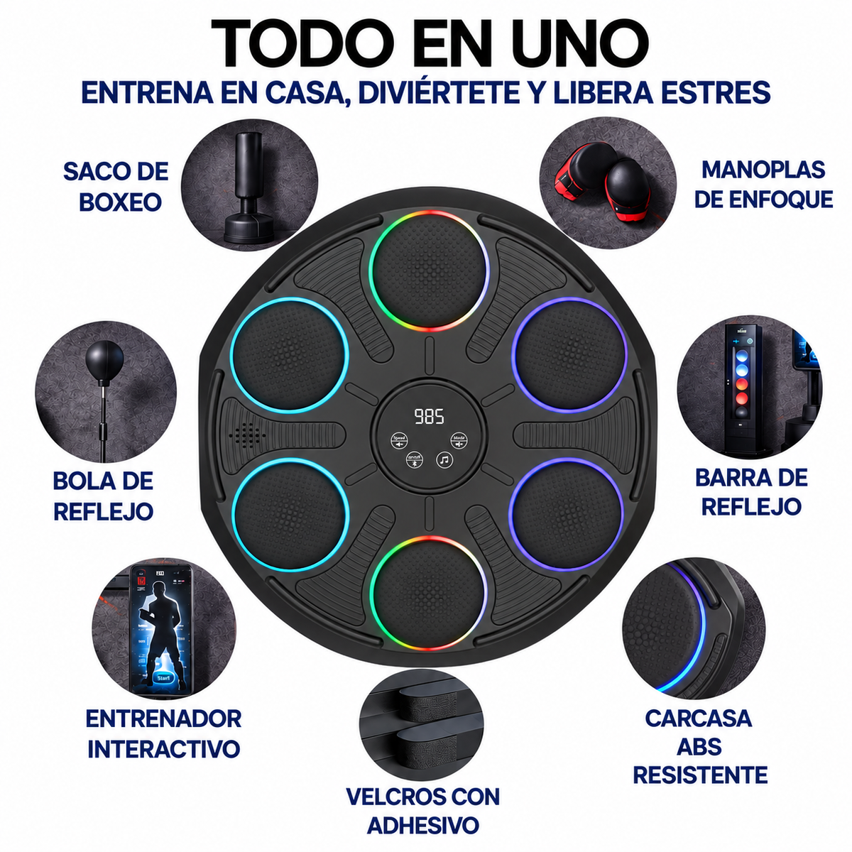 Máquina de Boxeo Inteligente Musical