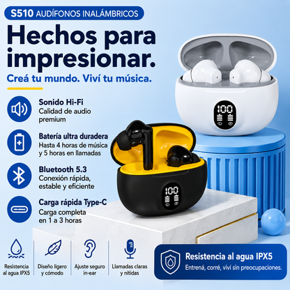 Audífonos Inalámbricos S510 TWS