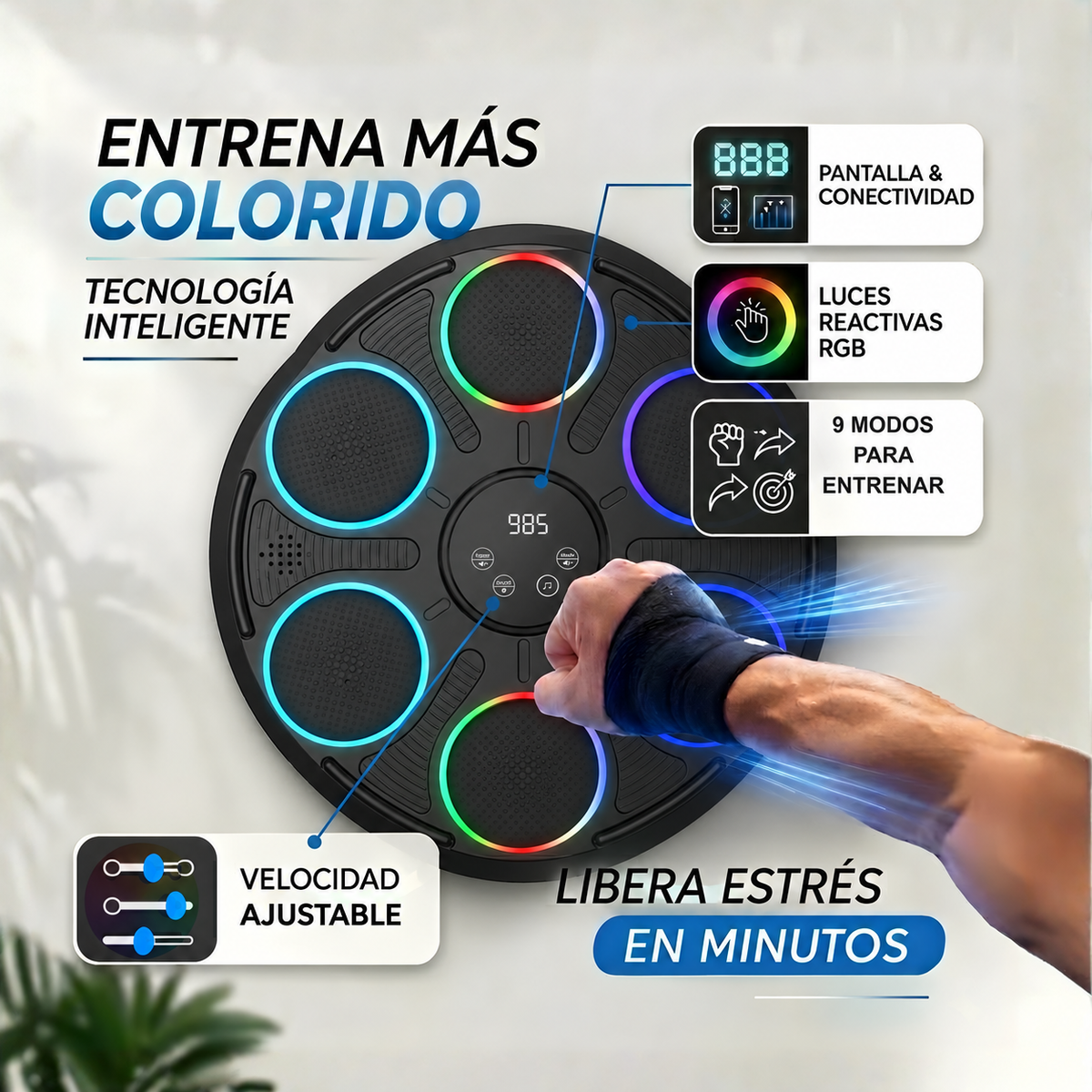 Máquina de Boxeo Inteligente Musical