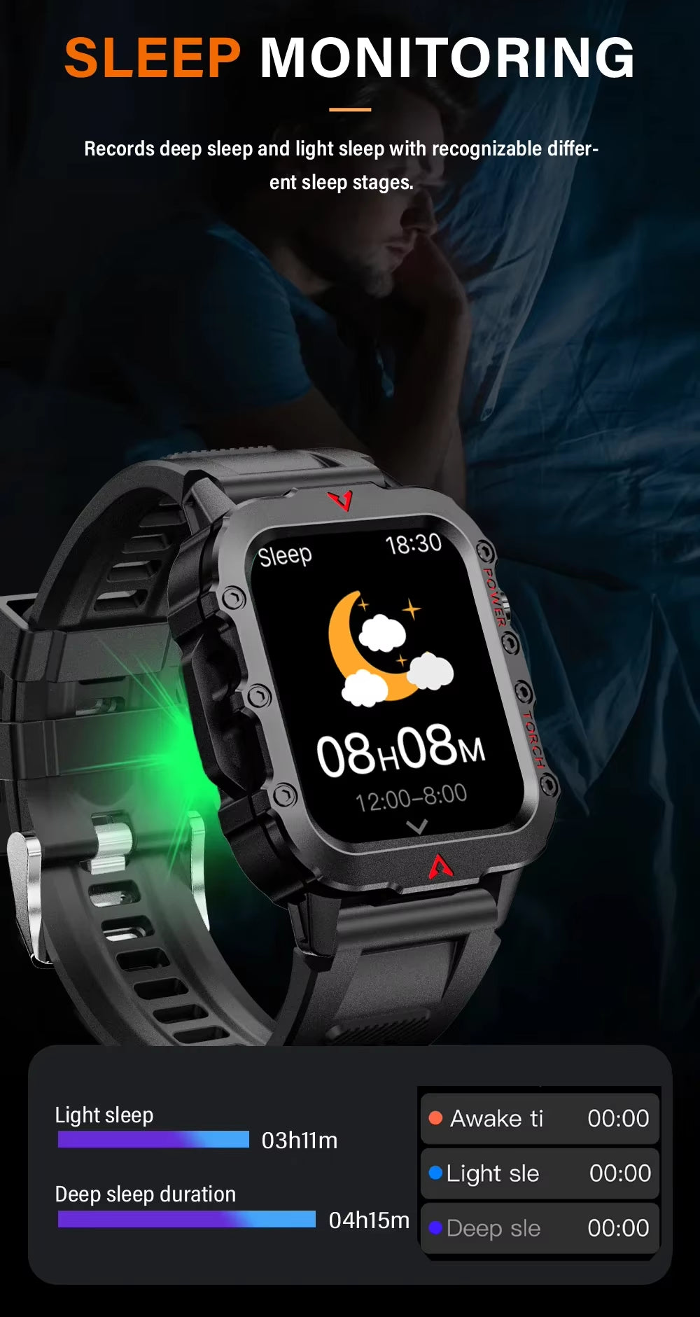 Smart Watch Men Women Voice Assistant New BT Call Touch Screen Outdoor Sport Smartwatch Q11